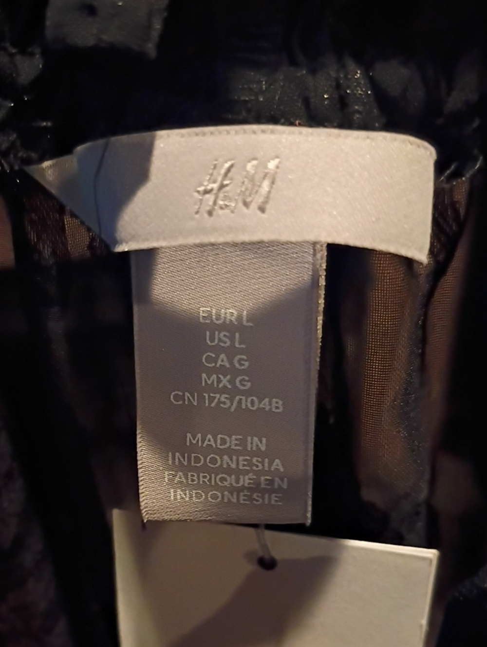 FINAL PRICE H&M Black Sheer Floral Dress w Ruffled Neckline and Cuffs